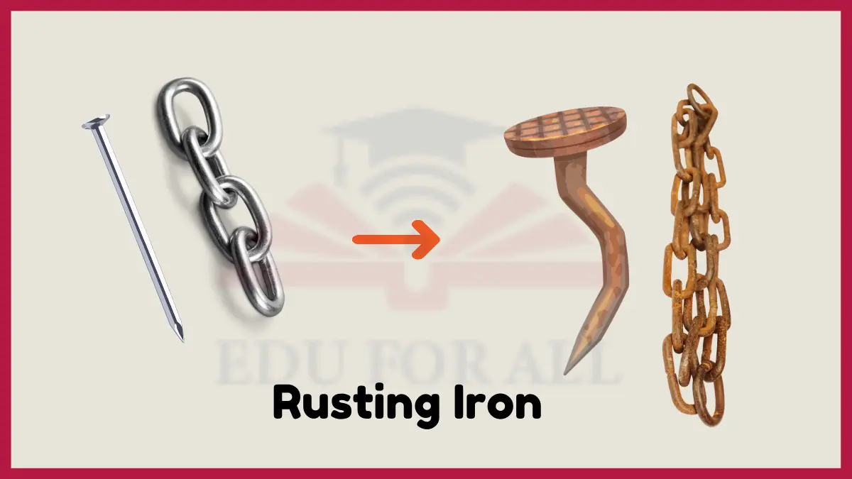 image showing Burning Wood as an example of chemical change