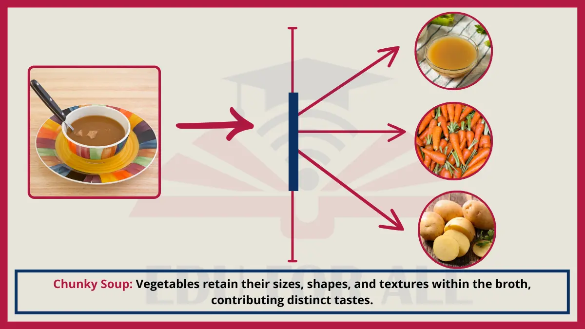 image showing Chunky Soup as an Example of Heterogenous Mixtures