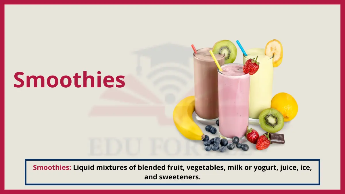 image showing Smoothies as an example of mixture