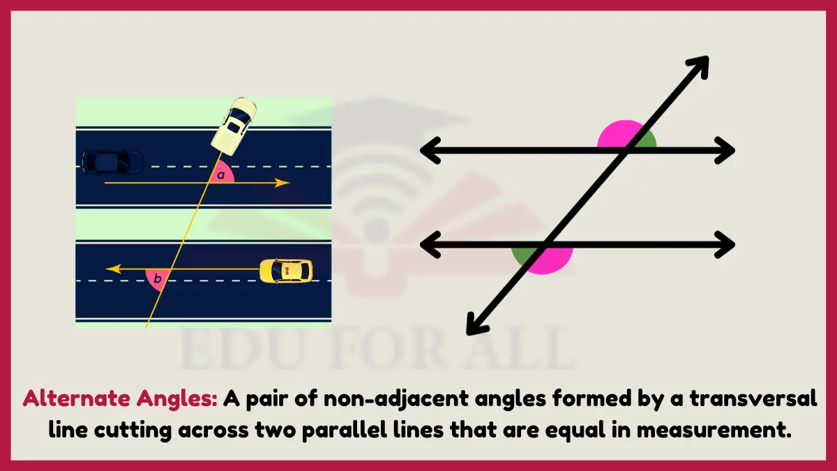 image showing Alternate Angles as an example of angle