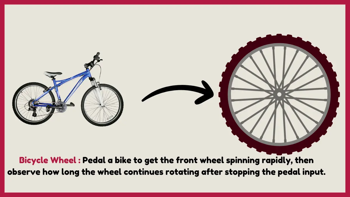image showing Bicycle Wheel as an examples of mechanical energy