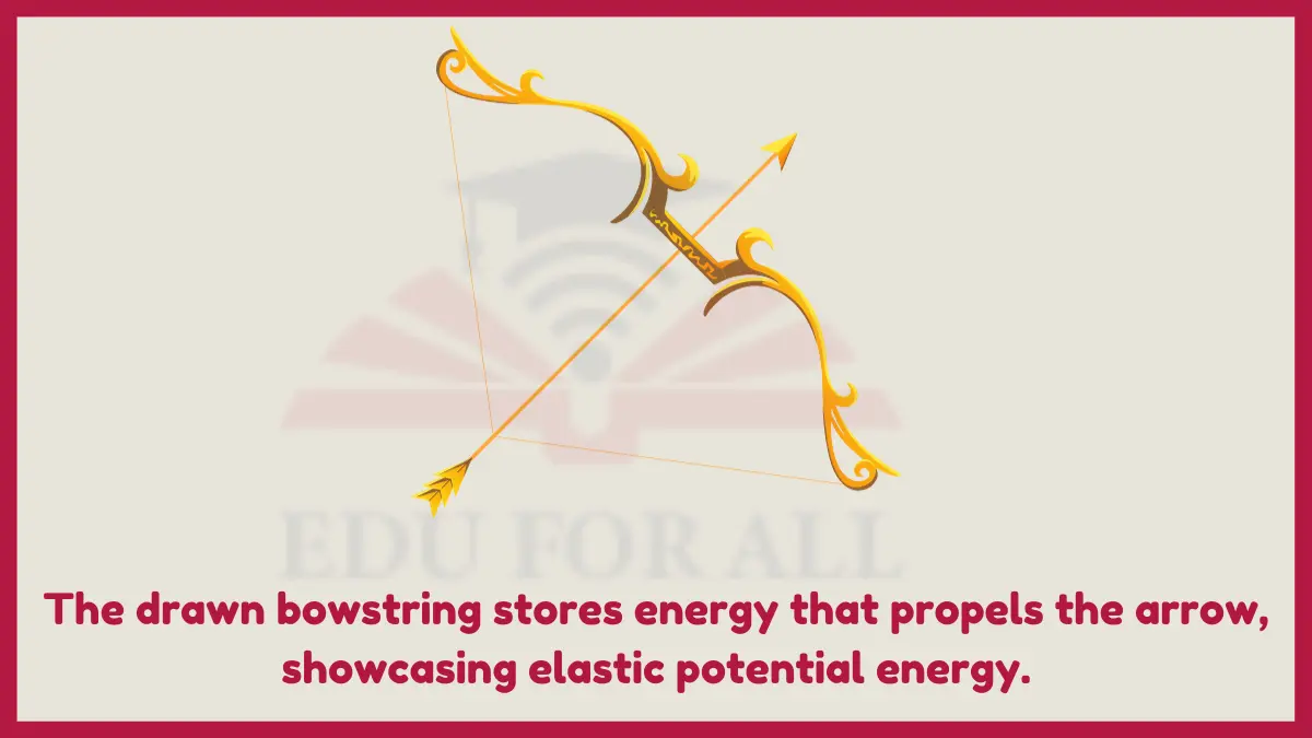 image showing Bow and Arrow as an example of potential energyy
