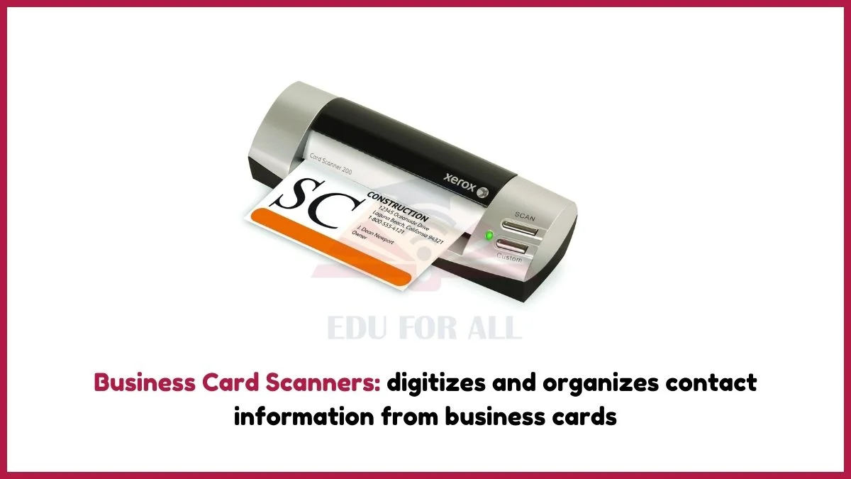 image showing Business Card Scanners