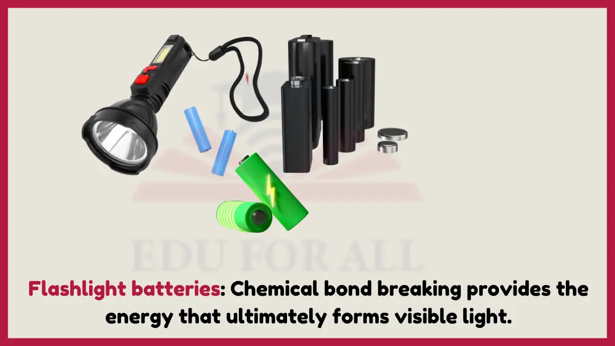 image showing  Flashlight batteries as an example of chemical energy