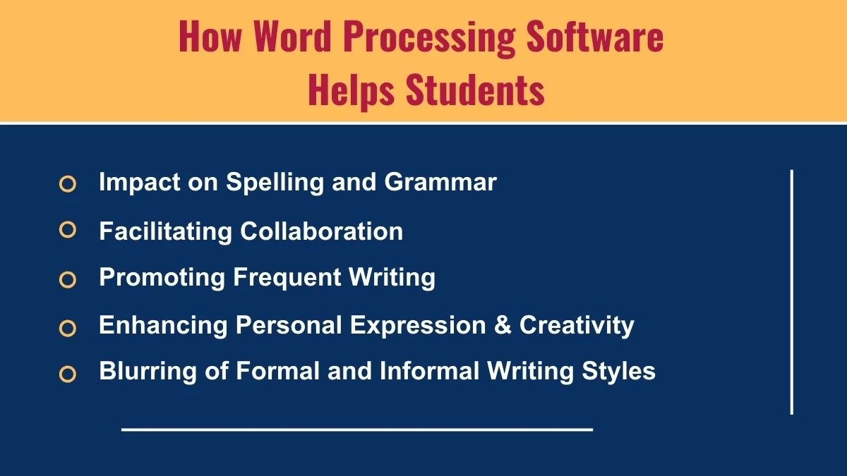 image showing How Word Processing Software Helps Students