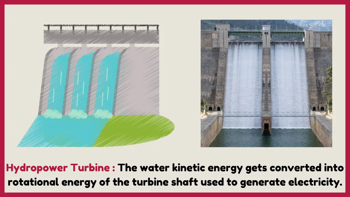 image showing Hydropower Turbine as an examples of mechanical energy
