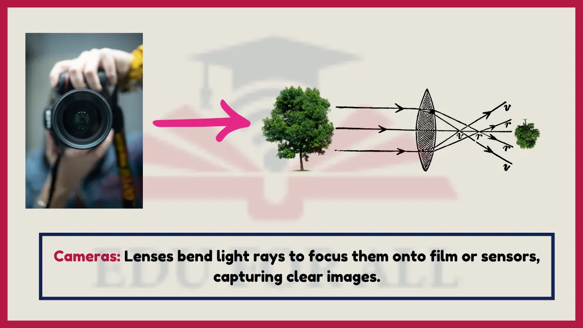 image showing Cameras as an example of refraction of light