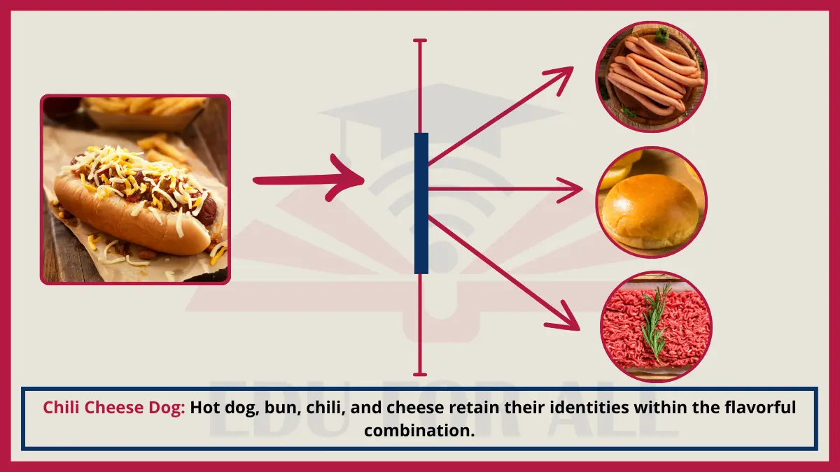 image showing Chili Cheese Dog as an Example of Heterogenous Mixtures