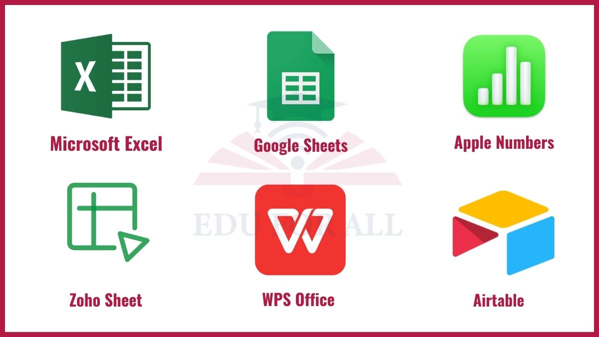 image showing Examples of Spreadsheet Software