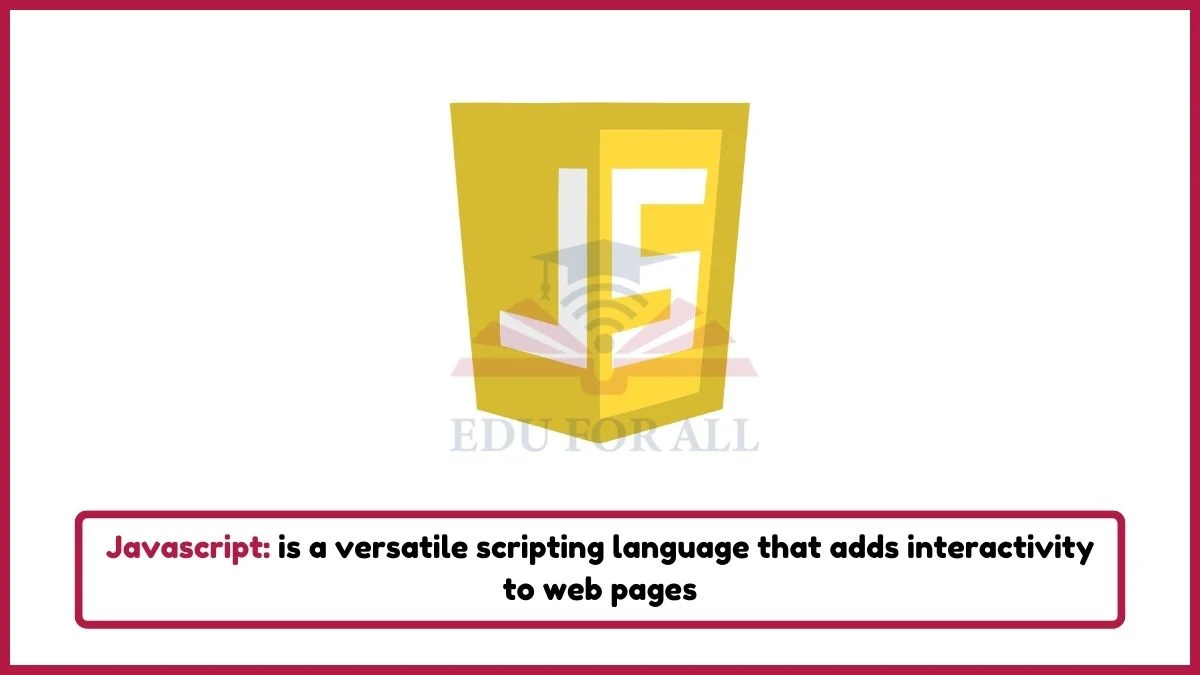 image showing javascript as a example of programming language