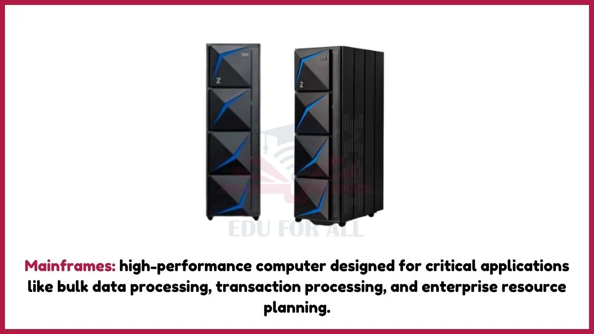 image showing Mainframes computer as an example of digital computer