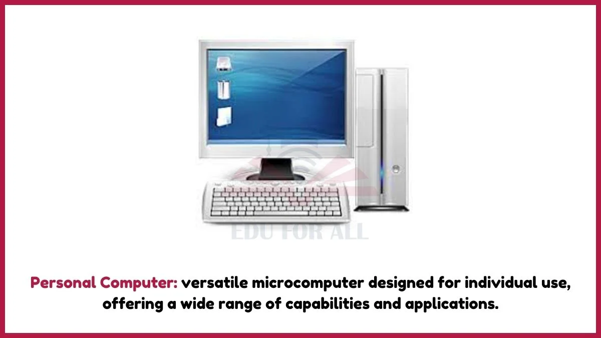 image showing personal computer as an example of digital computer