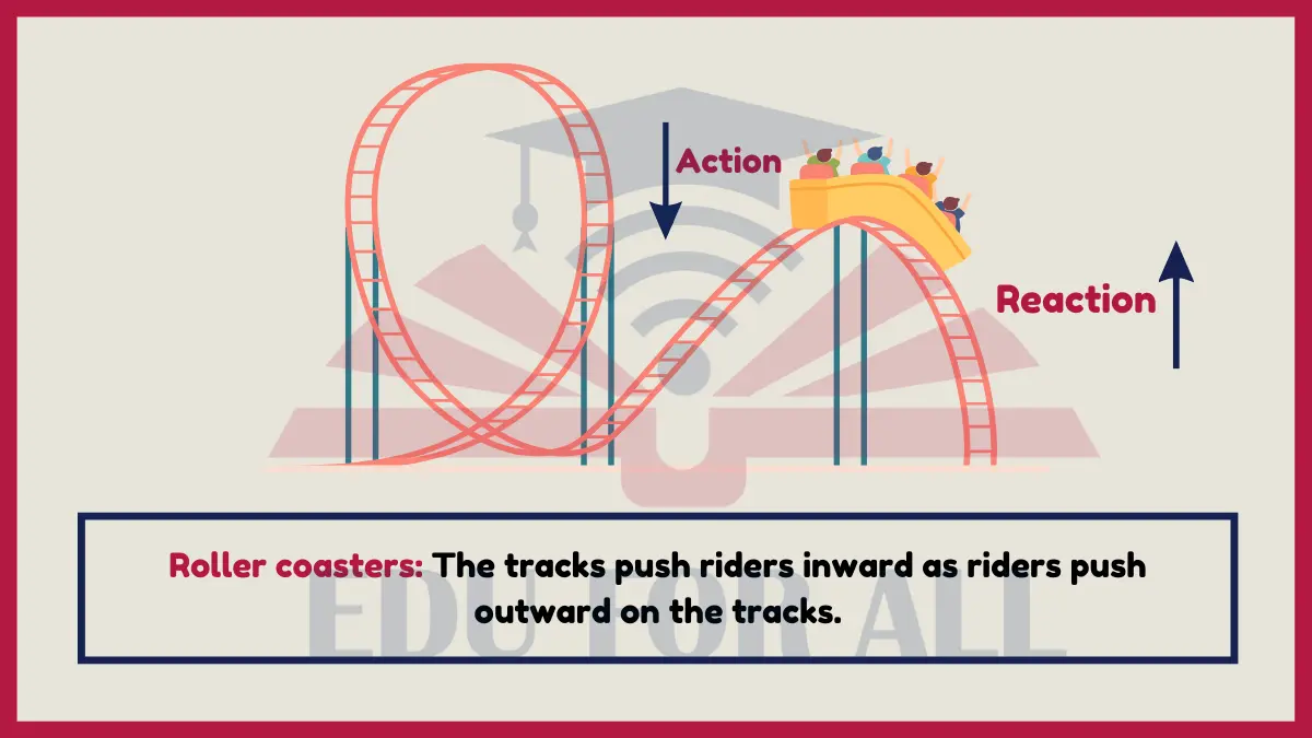 image showing Roller Coasters as an Example of Newtons Third Law