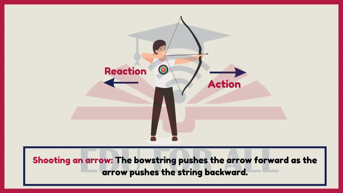 image showing Shooting an Arrow as an Example of Newtons Third Law