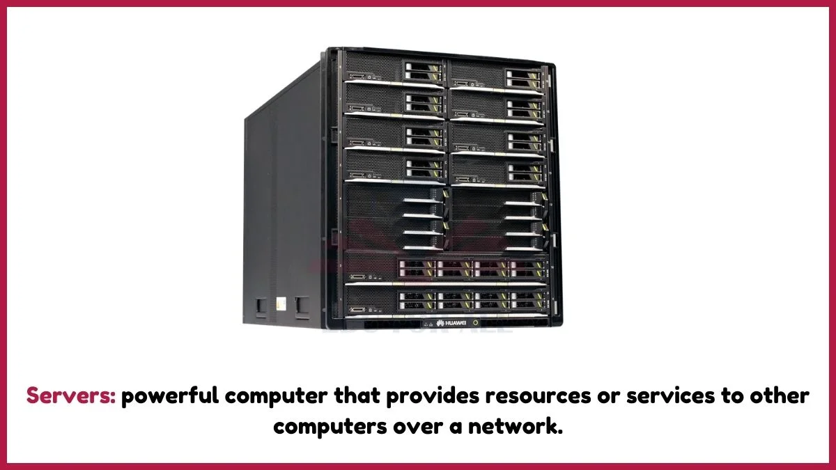 image showing servers as an example of digital computer