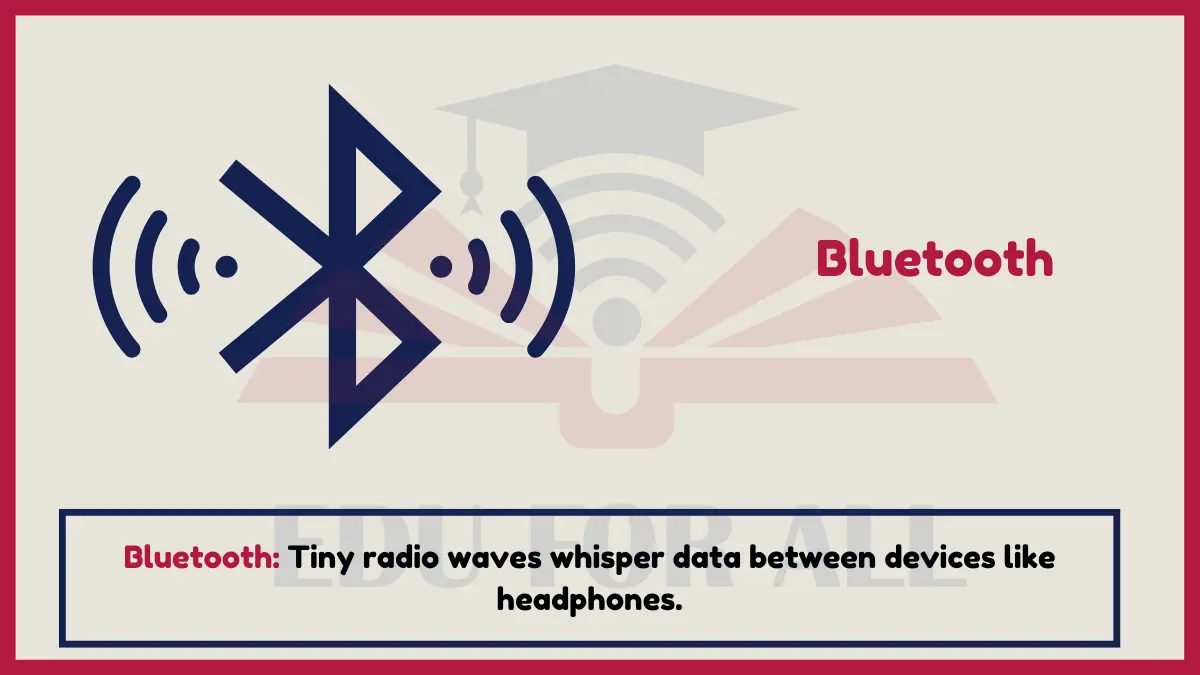 Image showing Bluetooth as one of the common Examples of Microwaves 
