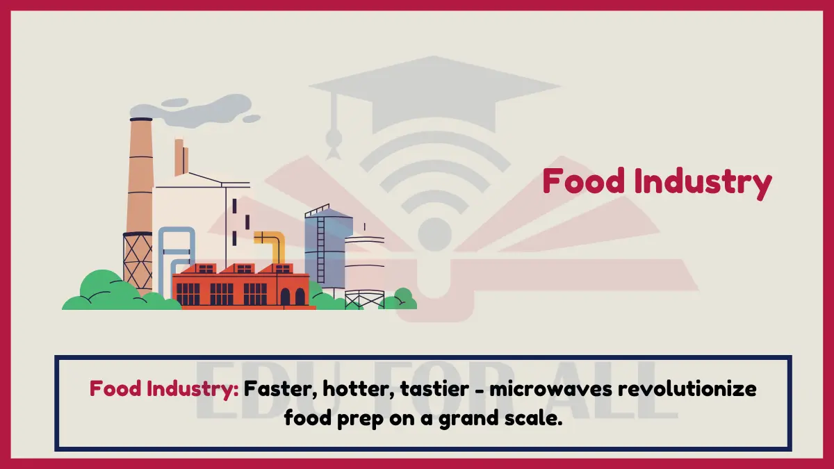 Image showing Food Industry as an Example of Microwaves 